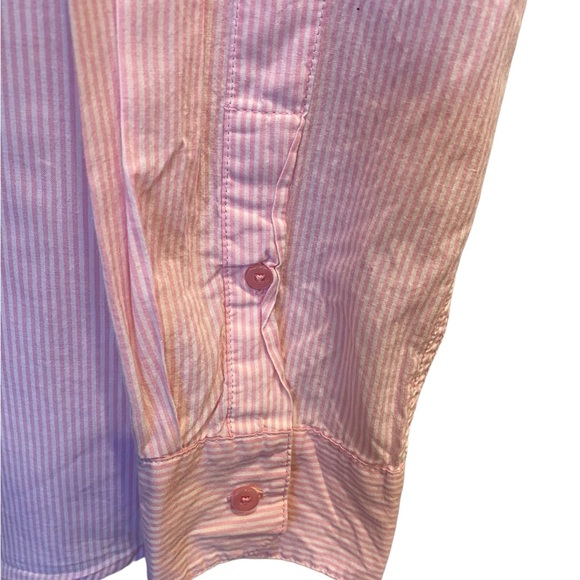 Victoria Secret’s Vintage Night Sleep Oversized Shirt Pink and White Size M - Picture 5 of 9